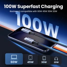 UGREEN 2 Pack USB Type C to USB C Cable PD100W Charging Cable for iPhone 17 16 15 MacBook Xiaomi Samsung Fast Charge USB C Cord