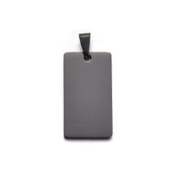 10pcs /Lot No Fade Stainless Steel Rectangle Army ID Blank Dog Tags Pendant Necklace Jewelry Findings 20X40mm Wholesale