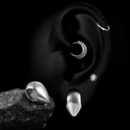 Twolobes 2PCS 316 Stainless Steel Water Drop Ear Weights Hangers Gauges Tunnels Expansions Piercing Women Body Jewelry New