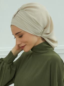 Muslim Instant Turban Pure Color Stretch Inner Hat Hijabs For Caps Ready To Wear Women Head Scarf Under Bonnet