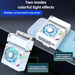 S5 Mobile Phone Semiconductor PUBG Game Cooler Radiator Air Conditioner Shape Cool Heat Sink for IPhone IOS Android Cooling Fan
