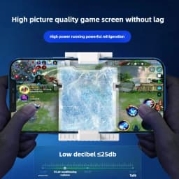 S5 Mobile Phone Semiconductor PUBG Game Cooler Radiator Air Conditioner Shape Cool Heat Sink for IPhone IOS Android Cooling Fan