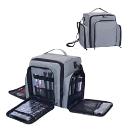 UOZL Large Capacity Nail Polish Organizer, Holds 60 Bottles of Nail Polish and Large Nail Art Lamp. Comes with 2 Independent Bag