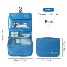 Large Capacity Travel Toiletry Bag Multifunctional Portable Cosmetic Bag With Hook Storage Bag Men's Travel Storage Bag