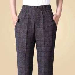 Plus size 8XL Autumn Women Trousers Oversize Elastic High Waist Loose Casual Pants Middle-aged Female Winter Warm Stretch Pants