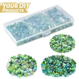 1000 Pcs/Box 4 6 8mm AB Faceted Crystal Rondelle Glass Round Loose Spacer Beads Crafts for DIY Making Jewelry Bracelet Necklace