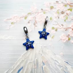 Pendant Dangle Charm Dark Blue Star Hot Sell Europe Fashion European 925 Sterling Silver Vintage Gift For Women
