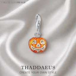Pumpkin Dangle Charm Women Men Brand New Vintage 925 Sterling Silver Pendant
