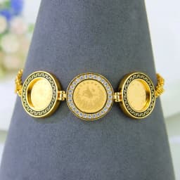 Arabic Design Gold Color Coins Bracelet 21k Gold Plated Turkish Charm Bangles Dubai Women Luxury Wedding Party Kurdish Jewelry