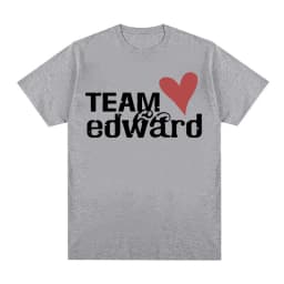 Jacob Wears Team Edward Organic Cotton T-shirt Twilight Fans Clothing Vintage T Shirt Men Women Fashion Casual Oversized Tshirts