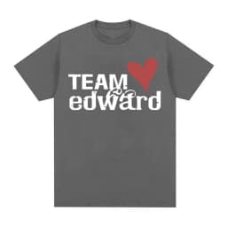 Jacob Wears Team Edward Organic Cotton T-shirt Twilight Fans Clothing Vintage T Shirt Men Women Fashion Casual Oversized Tshirts