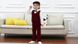 Kids Clothes Boys Wedding Suit Toddler Gentleman Outfit Infant Birthday Baptism Set Baby Formal Party Gift Christening Blazer