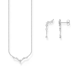 Water Drop Necklace And Earrrings Ice Crystals Brand New Winter Fine Jewelry Set 925 Sterling Silver Romantic Gift For Women