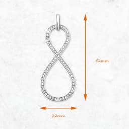 Pendant Large Infinity Summer Brand New Fine Jewelry Europe 925 Sterling Silver Trendy Gift For Women