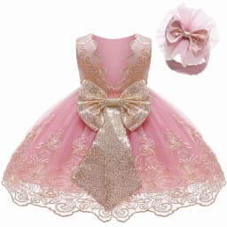 Baby Girls Princess Dress Baby Baptism Dress Toddler Easter Costume Children Evening Party Gown 2025 New Girl White Dress