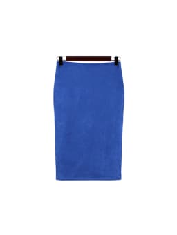 Women Skirts Suede Solid Color Pencil Skirt Female Autumn Winter High Waist Bodycon Vintage Suede Split Thick Stretchy Skirts