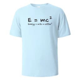 Energy Milk Coffee Print T-Shirt 100% Cotton Summer Tees For Men Women Oversize Casual Tops