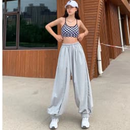 European American Style Women Pants High Waist Casual Drawstring Design Woman Trousers New Spring Summer 2024 Y2K Pants