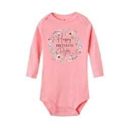 Baby Rompers Happy Birthday To The Dad Print Infant Bodysuit Boys Girls Clothes Daddy Birthday Present Jumpsuit Toddler Outfits