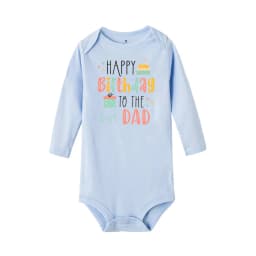 Baby Rompers Happy Birthday To The Dad Print Infant Bodysuit Boys Girls Clothes Daddy Birthday Present Jumpsuit Toddler Outfits