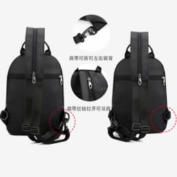 Men Small Backpack Rucksack Messenger Cross Body Chest Bags Multi-purpose Military Travel Nylon Male Fashion Daypack Knapsack