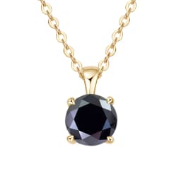 JoyceJelly Classic Four Prong 1ct Moissanite Necklace Women's 925 Sterling Silver Plated 18k Gold Pendant Luxury Fine Jewelry