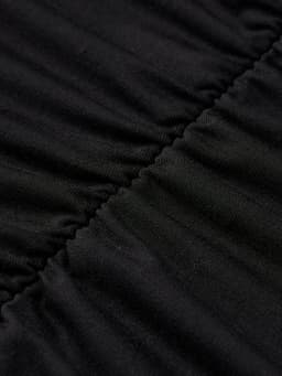 Elegant High Waist Ruched Skirt with Back Vent for Women - Perfect for Spring and Summer Fashion