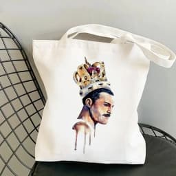 Queen Freddie Mercury Shopping Bags for Women Casual Tote Bag Eco Resuable Large-capacity Handbag Bolsa Feminina
