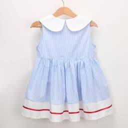 2024 New Summer 2-7Yrs Baby Girl Party Dress Sleeveless Cotton Embroidery Splicing Kids Princess Dresses Sister Clothing