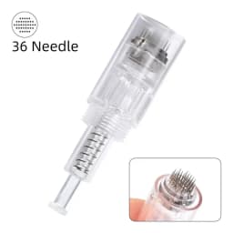 50pcs 12pin/36pin Round Nano Microneedling DermaPen Needles Screw Cartridge Replacement Heads Tattoo Nano Micr Needle
