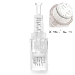 50pcs 12pin/36pin Round Nano Microneedling DermaPen Needles Screw Cartridge Replacement Heads Tattoo Nano Micr Needle