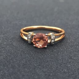 FFGems Elegant Zultanite Rings Diaspore Gemstone Color Change Rose Gold Simple Fine Jewelry For Women Party Gift Box