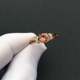 FFGems Elegant Zultanite Rings Diaspore Gemstone Color Change Rose Gold Simple Fine Jewelry For Women Party Gift Box