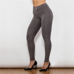Shascullfites Melody Mid Rise Olive Green Pants Tummy Control Womens Pants Comfortable Womens Push Up Pants