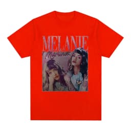 Singer Melanie Martinez Graphic Print T-shirt Men Woman Harajuku Vintage Oversized T Shirts Cotton Casual Short Sleeve T-shirts