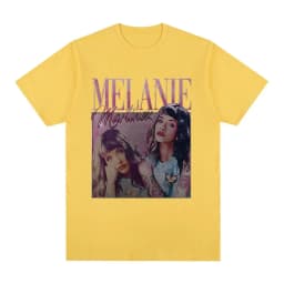 Singer Melanie Martinez Graphic Print T-shirt Men Woman Harajuku Vintage Oversized T Shirts Cotton Casual Short Sleeve T-shirts