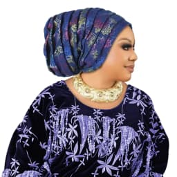 Glitter Pleated Women's Head Wraps Bonnet African Turban Cap Muslim Headscarf Bonnet Turbante Mujer