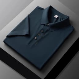 High end brand printed polo shirt men's short sleeve summer fashion business casual seamless ice silk breathable golf T-shirt