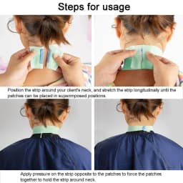 5 Roll/Pack Hair Cutting Accessory Neck Paper Adjustable Barber Dedicated Salon Hairdressing White Black Neck Strips