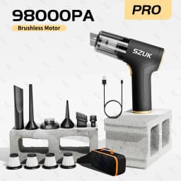 SZUK 98000PA Car Vacuum Cleaner Wireless Mini Powerful Cleaning Machine Handheld for Car Portable Blow Computer Home Appliance