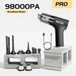 SZUK 98000PA Car Vacuum Cleaner Wireless Mini Powerful Cleaning Machine Handheld for Car Portable Blow Computer Home Appliance