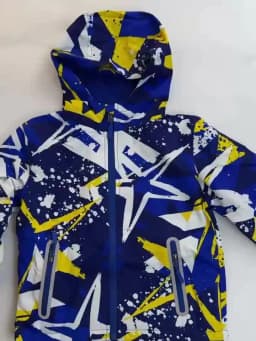 Dubbped Spring Autumn Jacket Boys Girls Waterproof Windbreaker Raincoat Graffiti Design Coat Polar Fleece Windproof Clothes