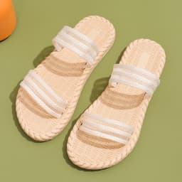Women's fashion trend anti-slip wear comfortable lightweight double soft soled mid-heels sandals