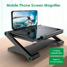 14'' 3D HD Cell Phone Screen Amplifier Folding Mobile Phone Magnifying Glass HD Projector Screen Enlarge Magnifier Phone Holder