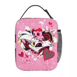 Hazbin Hotels Anime Insulated Lunch Bags Food Container Bags Portable Thermal Cooler Lunch Boxes For School Office