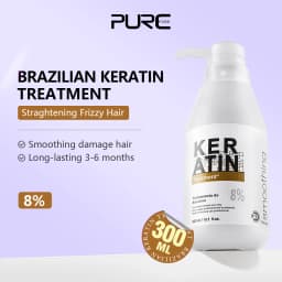 PURC 300ml Professional Keratin Hair Treatment Cream Straightening Smoothing For Frizzy Brazilian Keratin Products Hair Care