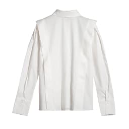 2024 Summer New Casual Turn-down Collar Ruffles Solid Women's Blouses Lady Sweet office Long Sleeve Single Breasted Shirts Top