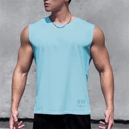Summer men fitness T-shirt training sport vest ventilate basketball undershirt sleeveless quick drying running tank top men tops