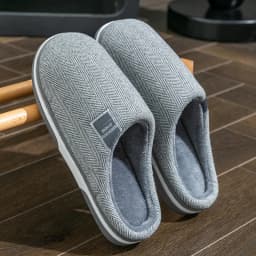 Winter Warm Men Fur Slippers House Non Slip Soft Shoes Comfort Flat Heel Home Indoor Bedroom Plush Slippers for Couples