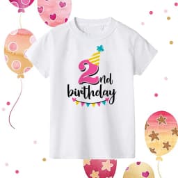 It's My 1-9 Birthday Print Kids Shirt Girl Boy Clothes Child Birthday Party Gift T-shirt Toddler Shirts Kid Short SleeveT-Shirts
